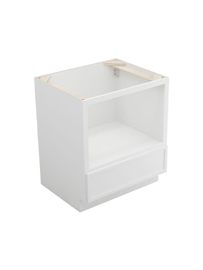 Petit White Shaker B30mw Microwave Base Cabinet Closed