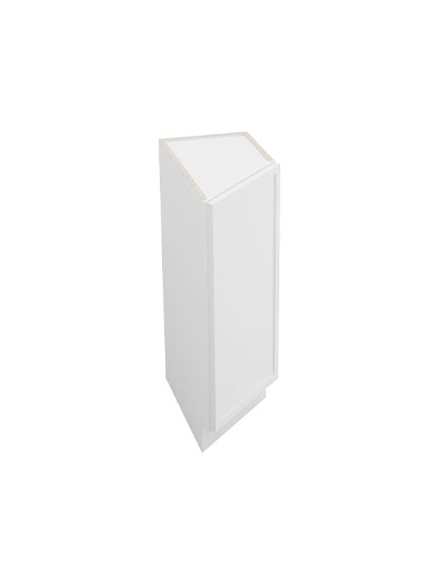 Petit White Shaker Btc12r Angle Base End Cabinet Closed