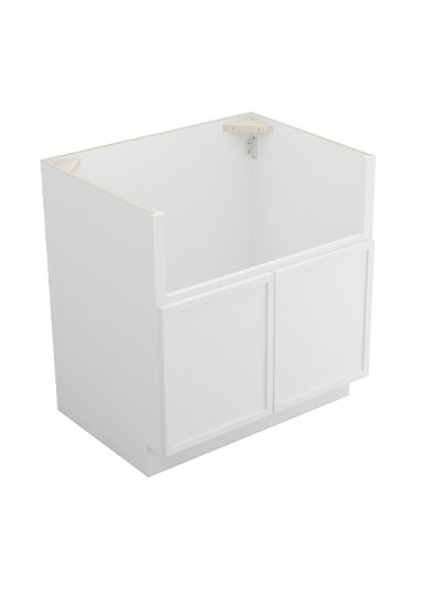 Petit White Shaker Fsb33b Farm Sink Base Cabinet Closed