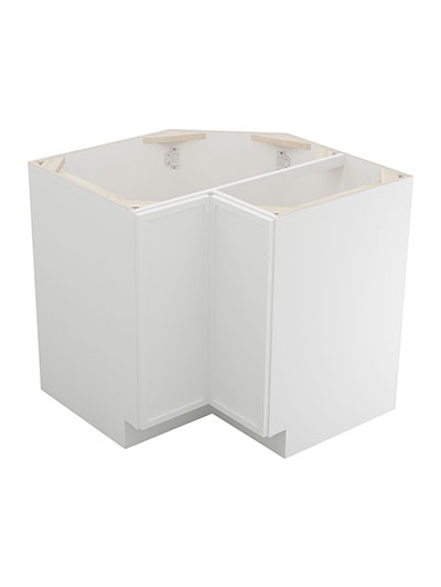 Petit White Shaker Ls3612 Lazy Susan Base Cabinet Closed