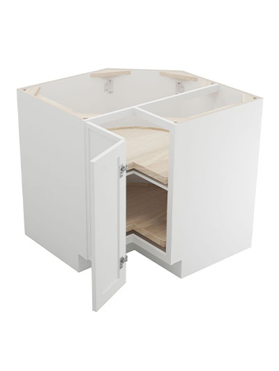 PW-LS3612: Petit White Shaker 36″ Lazy Susan Base Cabinet