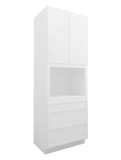 Petit White Shaker Oc3396b Single Oven Cabinet Closed
