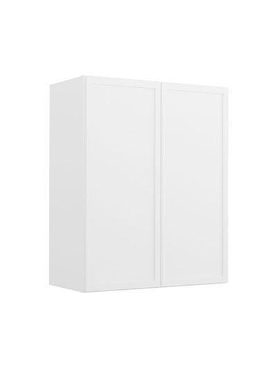 Petit White Shaker W2430b Double Door Wall Cabinet Closed