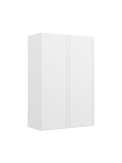 Petit White Shaker W2436b Double Door Wall Cabinet Closed