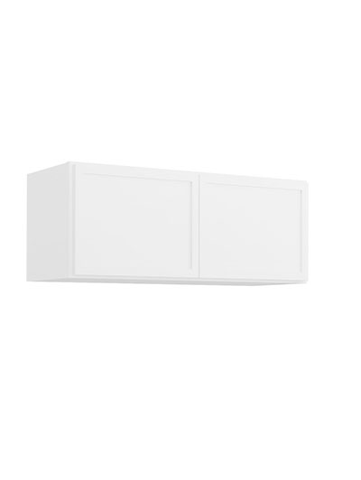 Petit White Shaker W3012b Bridge Wall Cabinet Closed