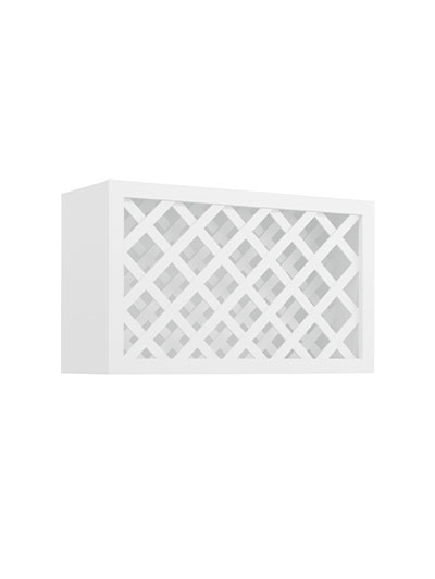 PW-W3018WR: Petit White Shaker 30″ Wine Rack Wall Cabinet