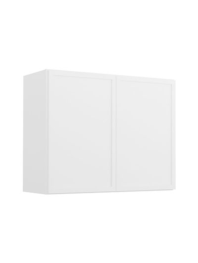 Petit White Shaker W3024b Bridge Wall Cabinet Closed