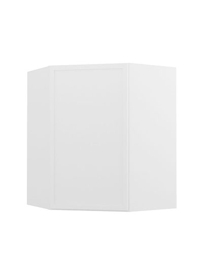 Petit White Shaker Wdc2430 Diagonal Corner Wall Cabinet Closed