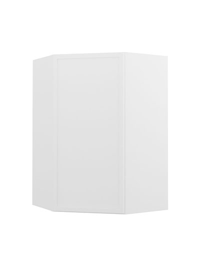 Petit White Shaker Wdc2436 Diagonal Corner Wall Cabinet Closed