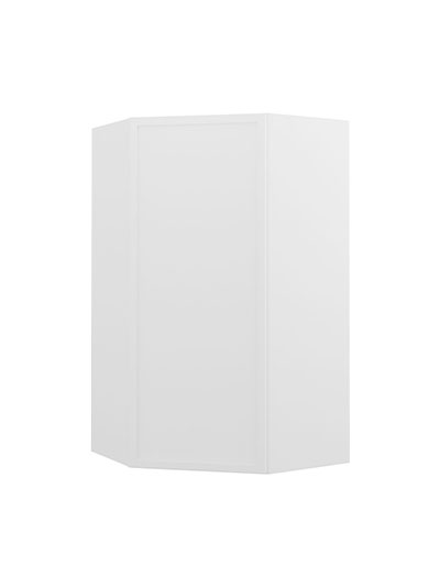 Petit White Shaker Wdc2442 Diagonal Corner Wall Cabinet Closed