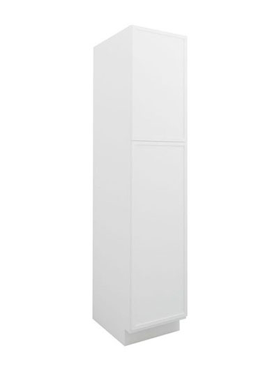 Petit White Shaker Wp1884 Double Door Pantry Cabinet Closed