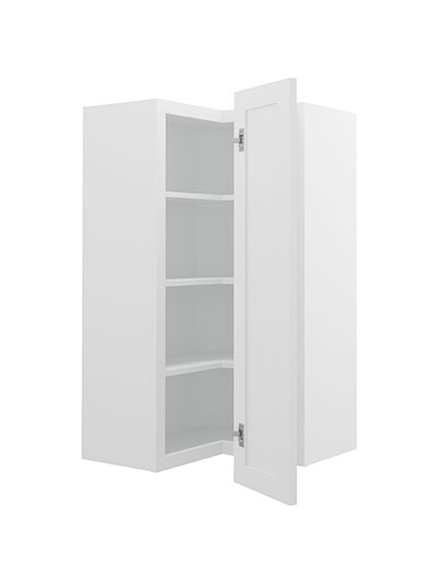 PW-WSQ2442: Petit White Shaker 24″ Corner Wall Cabinet