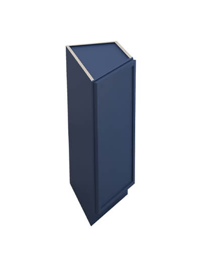 Petit Blue Shaker Btc12r Angle Base End Cabinet Closed