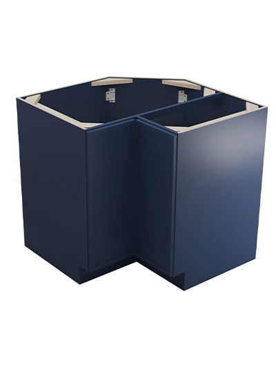 Petit Blue Shaker Ls3612 Lazy Susan Base Cabinet Closed