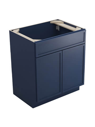 Petit Blue Shaker S3021b Sink Base Vanity Closed