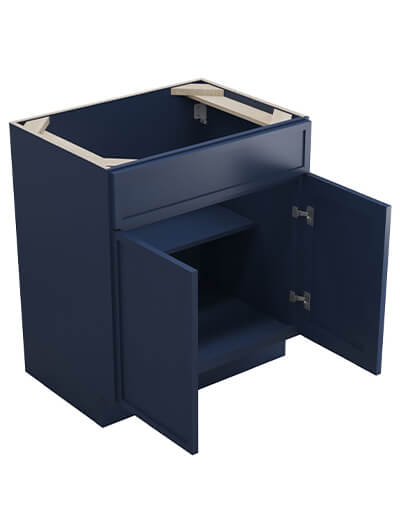 PD-S3021B-34-1/2″: Petit Blue Shaker 30″ Sink Base Vanity