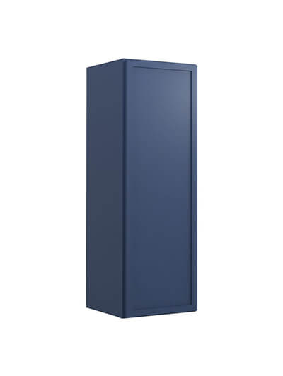 Petit Blue Shaker W1236 Wall Cabinet Closed