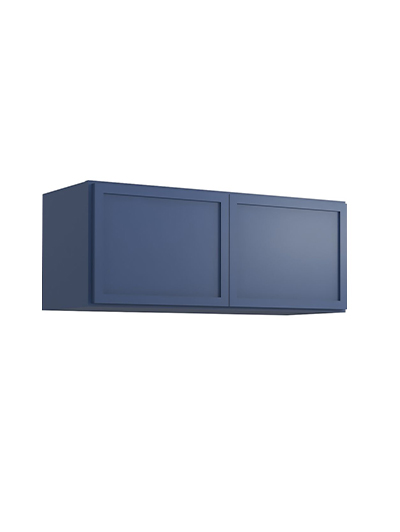 Petit Blue Shaker W3012b Bridge Wall Cabinet Closed