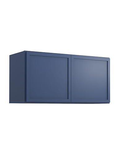 Petit Blue Shaker W3015b Bridge Wall Cabinet Closed