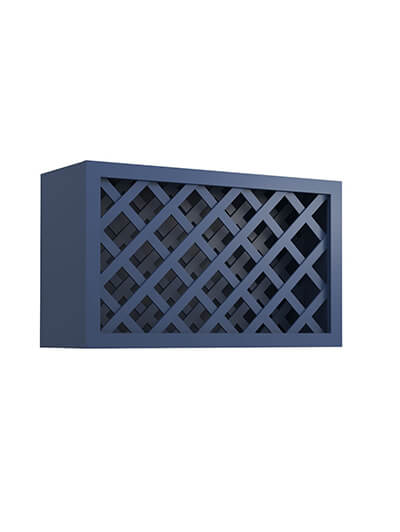 PD-W3018WR: Petit Blue Shaker 30″ Wine Rack Wall Cabinet