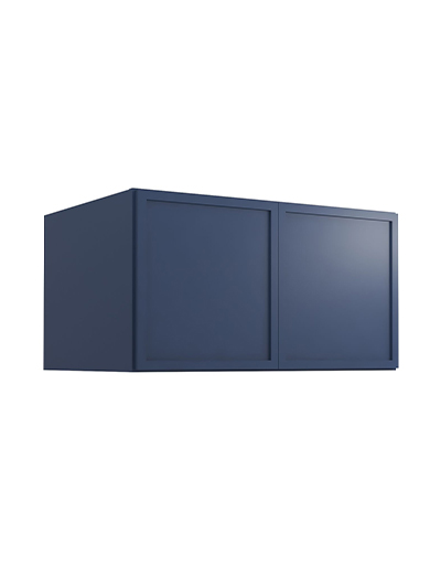 Petit Blue Shaker W331824b Refrigerator Wall Cabinet Closed