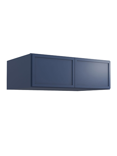 Petit Blue Shaker W361224b Refrigerator Wall Cabinet Closed