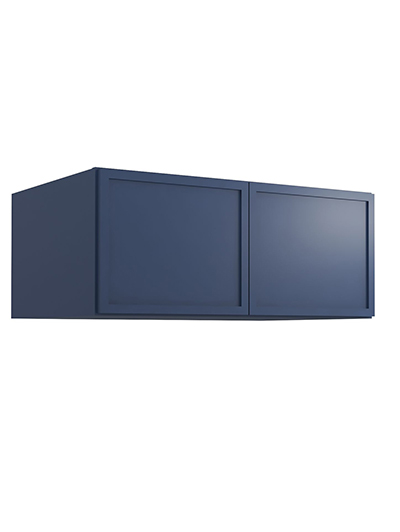 Petit Blue Shaker W361524b Refrigerator Wall Cabinet Closed