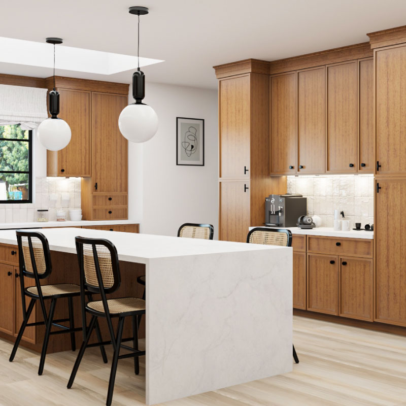 Petit Brown Shaker Slim Kitchen Cabinets | CabinetSelect.com