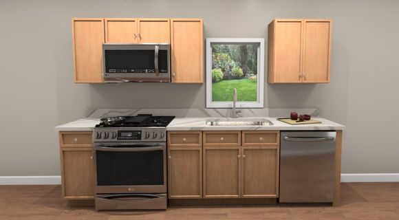 10ft Run Petit Sand Shaker Kitchen Cabinet | CabinetSelect.com