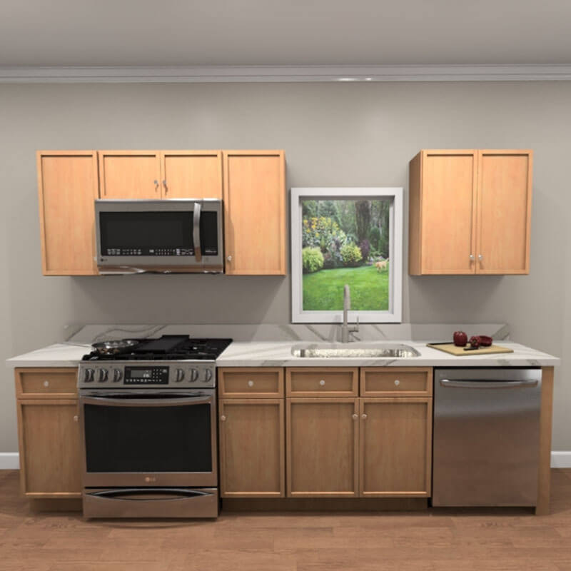 10ft Run Petit Sand Shaker Kitchen | CabinetSelect.com