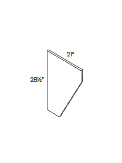 L02-DS: Luxor Smokey Grey Desk Drawer Vanity Support Panel
