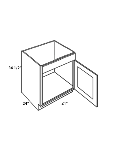 L05-SB21: Luxor Harvest 21″ Sink base Cabinet