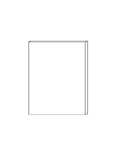 25″W X 3/4″X D 341/2″H Four Side Finished Panel – Euro Black Matte