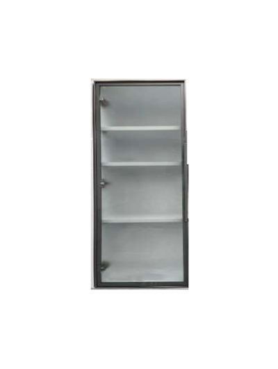 21″W X 42″H Glass Door For Wall Cabinet – Euro Dark Oak