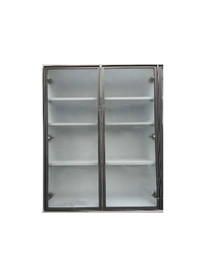 27″W X 42″H Glass Door For Wall Cabinet – Euro Dark Oak