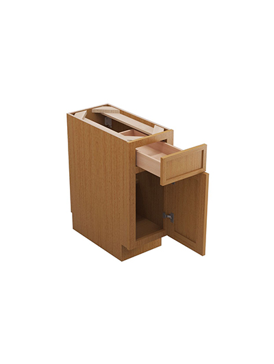 PS-B09: Petit Sand Shaker 9″ 1 Drawer 1 Door Base Cabinet
