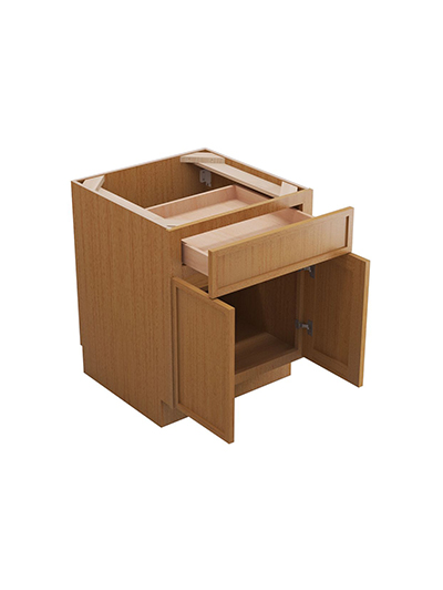 PS-B24B: Petit Sand Shaker 24″ 1 Drawer 2 Door Base Cabinet