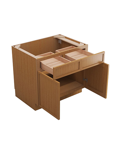 PS-B33B: Petit Sand Shaker 33″ 2 Drawer 2 Door Base Cabinet