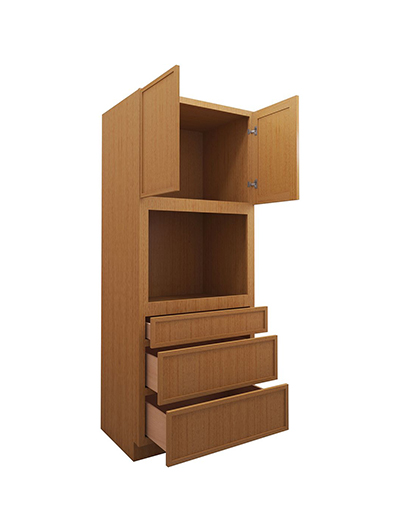 PS-OC3384B: Petit Sand Shaker 33″ 3 Drawer 2 Door Oven Cabinet