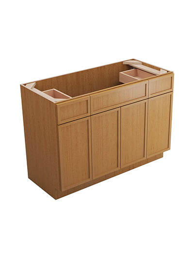 Petit Sand Shaker S4821b12d Double Drawer Vanity Closed