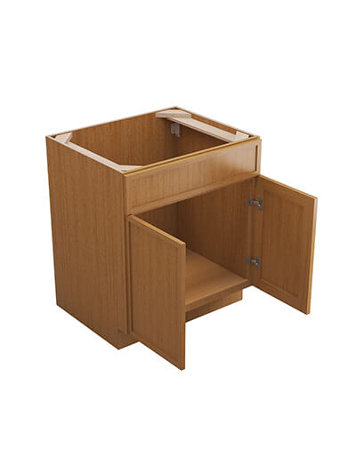 PS-SB27B: Petit Sand Shaker 27″ 2 Door Sink Base Cabinet