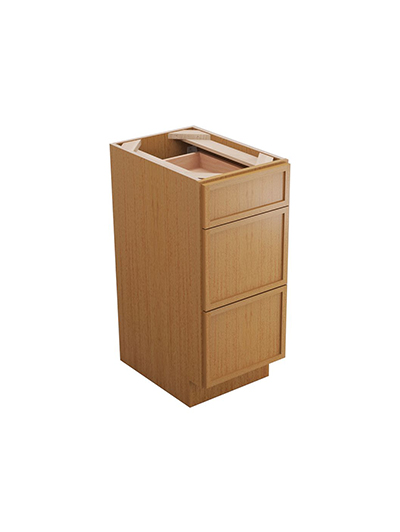 Petit Sand Shaker Svb1521 Three Drawer Base Vanity Closed