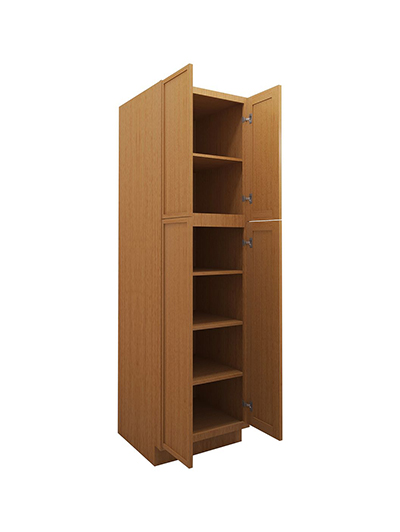 PS-WP2490B: Petit Sand Shaker 24″ 4 Door Pantry Cabinet