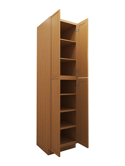PS-WP2496B: Petit Sand Shaker 24″ 4 Door Pantry Cabinet