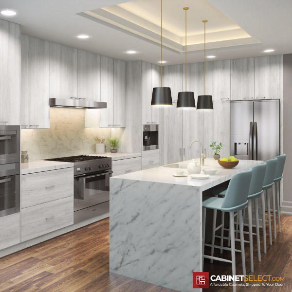 Euro White Oak Kitchen Cabinet Line Category | CabinetSelect.com