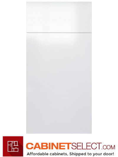 Gloss White Euro Door Sample | Cabinetselect.com