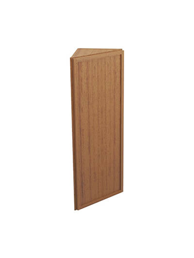 Petit Brown Shaker Aw42 Angled Wall End Cabinet Closed