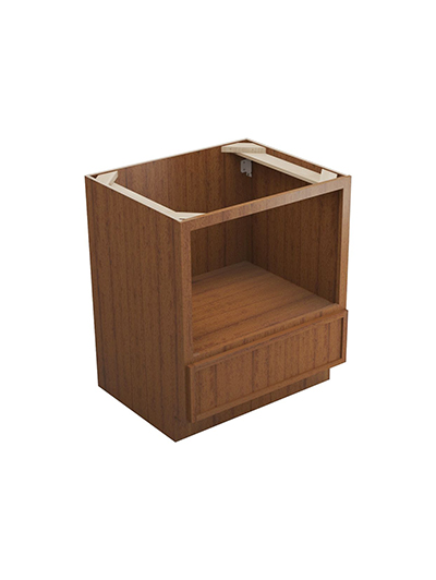 Petit Brown Shaker B30mw Microwave Base Cabinet Closed