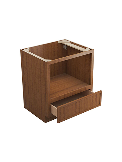 PR-B30MW (30″ W): Petit Brown Shaker 30″ Microwave Base Cabinet