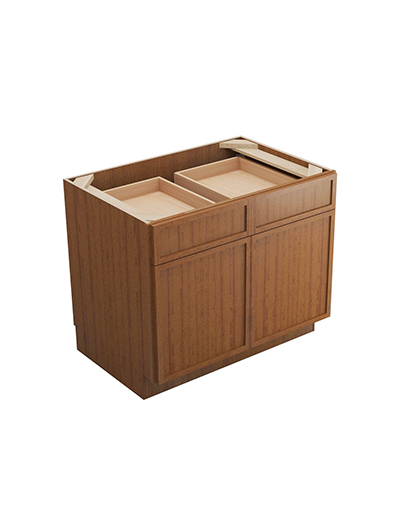 Petit Brown Shaker B36b Double Door Base Cabinet Closed